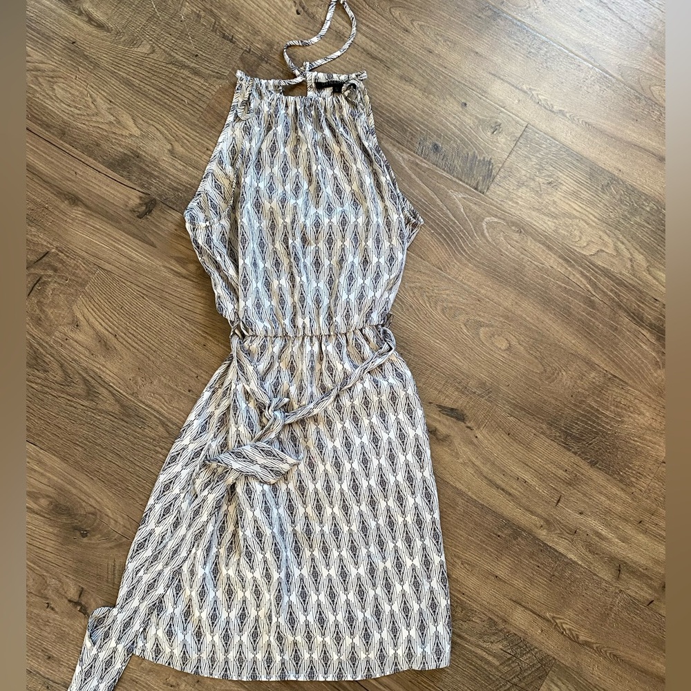 Dynamite summer dress halter, black & white pattern